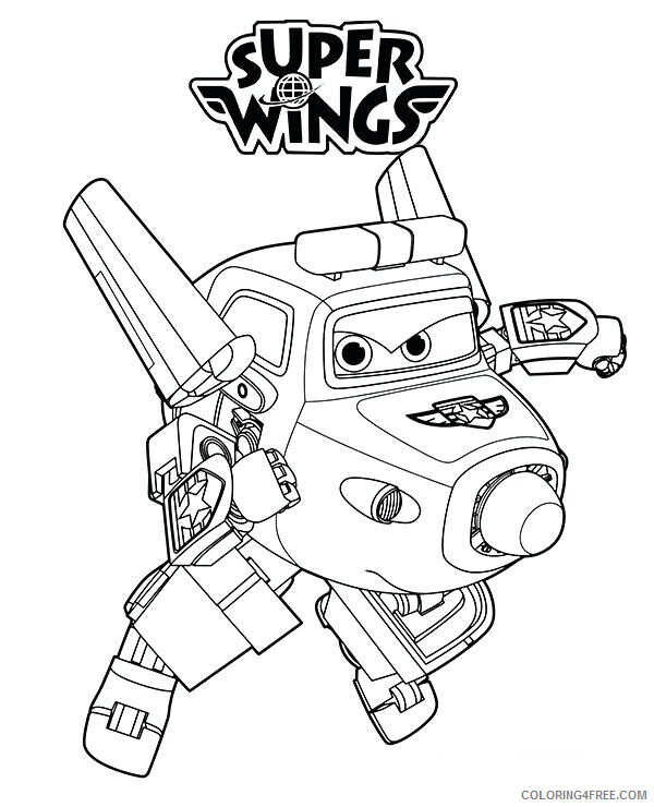 Super Wings Coloring Pages TV Film Super Wings Show Printable 2020 08358 Coloring4free