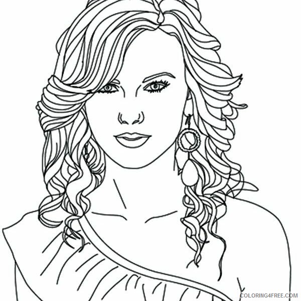Taylor Swift Coloring Pages TV Film taylor swift pictures to Printable 2020 01 Coloring4free