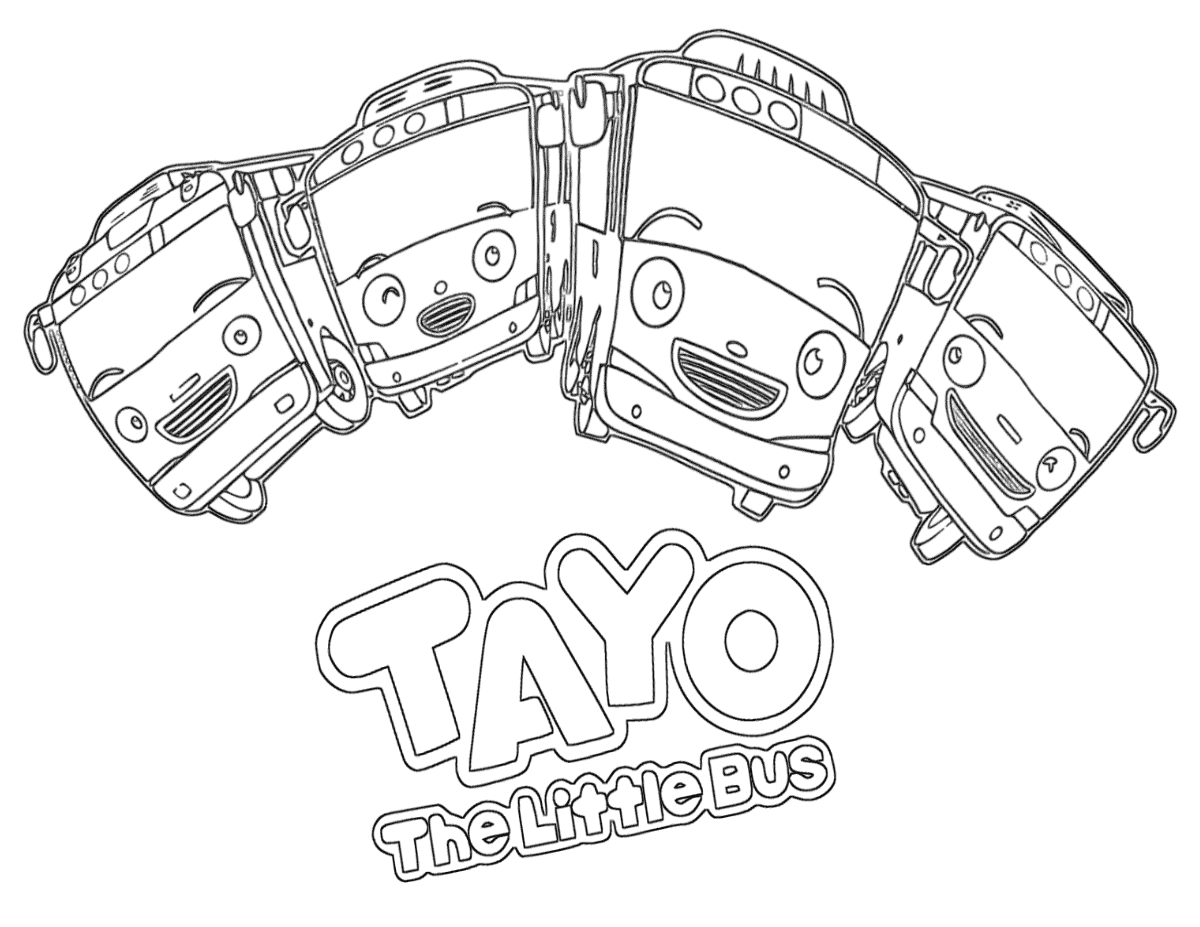Tayo the Little Bus Coloring Pages TV Film Printable 2020 08391 Coloring4free