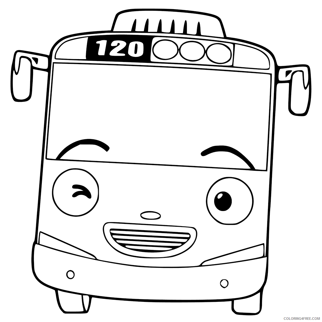 Tayo the Little Bus Coloring Pages TV Film Tayo 120 Printable 2020 08379 Coloring4free