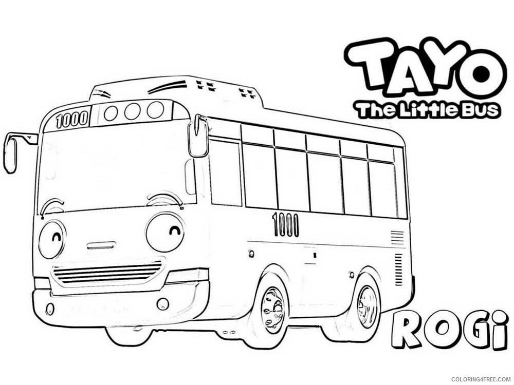 Tayo the Little Bus Coloring Pages TV Film Tayo 2 Printable 2020 08382 Coloring4free