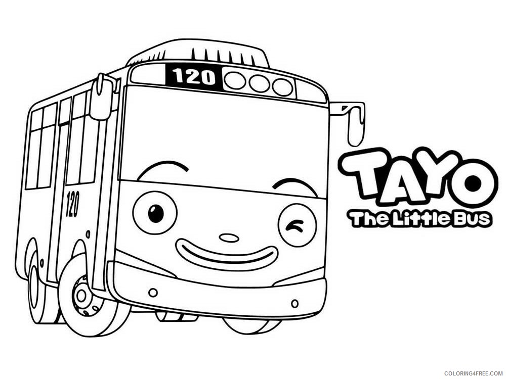 Tayo the Little Bus Coloring Pages TV Film Tayo 3 Printable 2020 08383 Coloring4free
