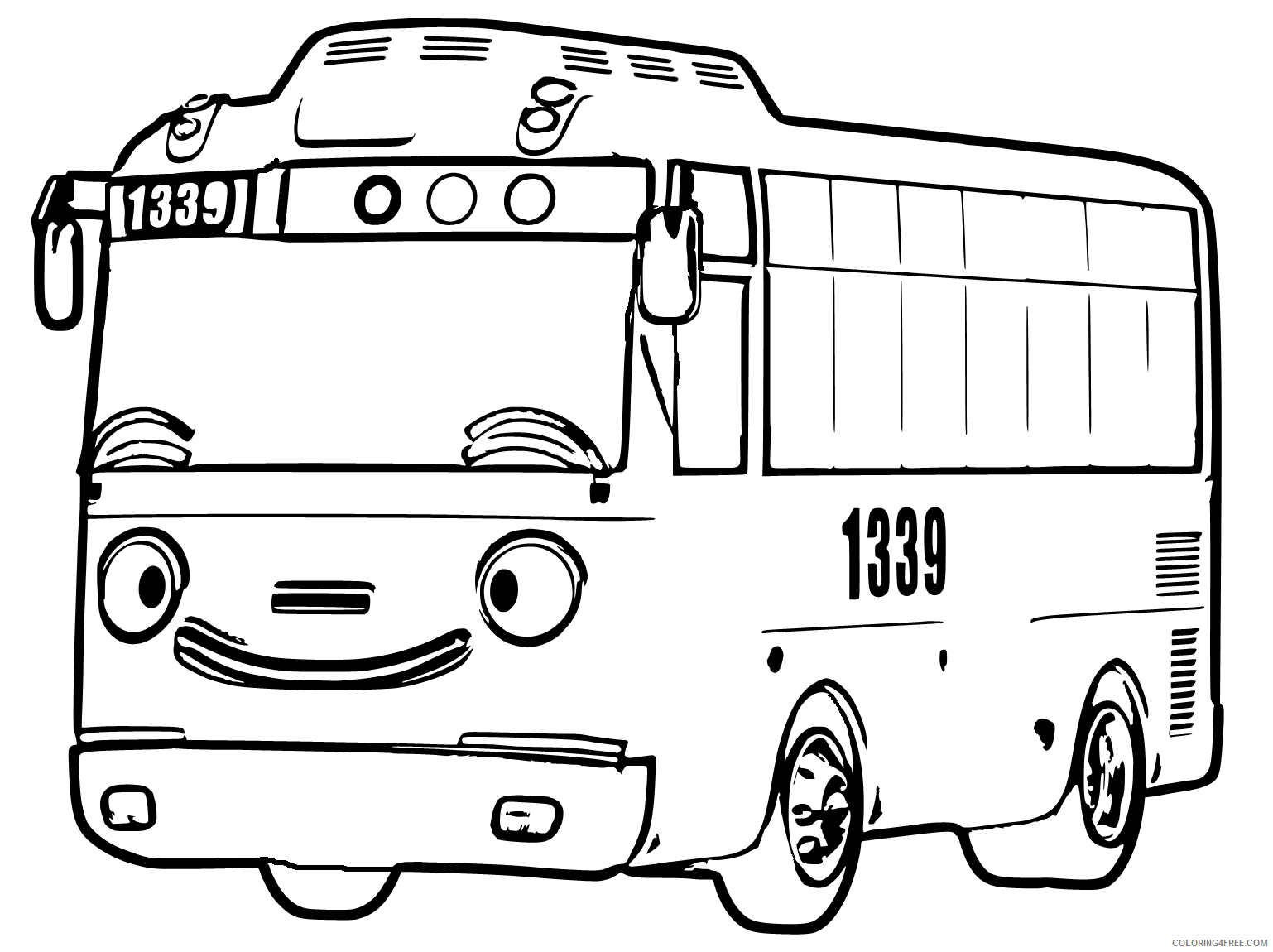 Tayo the Little Bus Coloring Pages TV Film Tayo Printable 2020 08388 Coloring4free