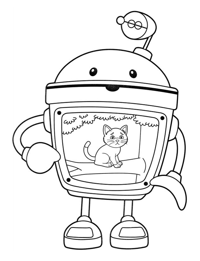 Team Umizoomi Coloring Pages TV Film Bot Team Umizoomi Printable 2020 08425 Coloring4free