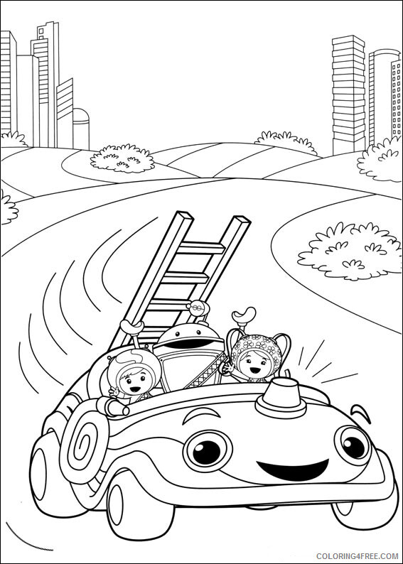Team Umizoomi Coloring Pages TV Film Team Umizoomi Driving Printable 2020 08460 Coloring4free