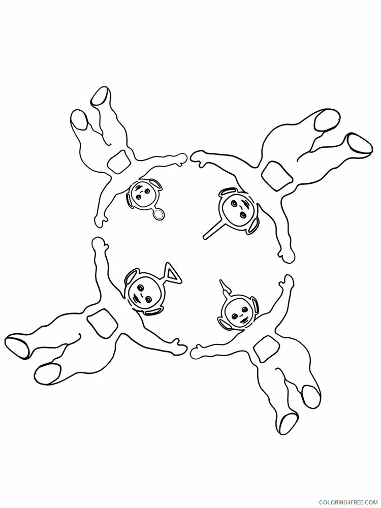 Teletubbies Coloring Pages TV Film Teletubbies 15 Printable 2020 08492 Coloring4free