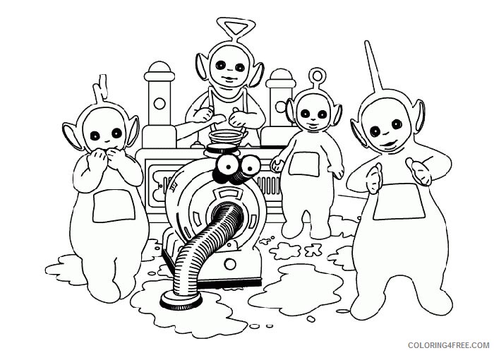 Teletubbies Coloring Pages TV Film Teletubbies free Printable 2020 08502 Coloring4free