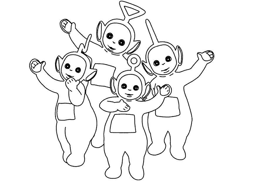 Teletubbies Coloring Pages TV Film teletubbies 2 Printable 2020 08493 Coloring4free