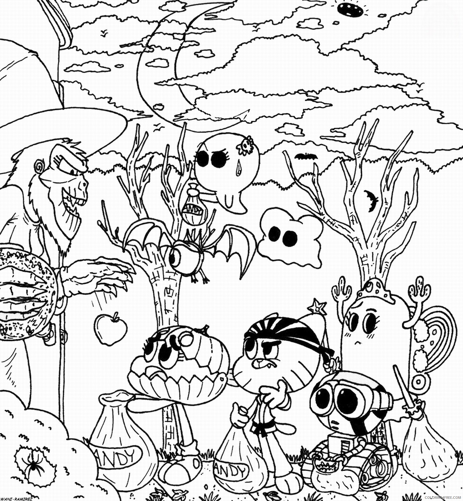 The Amazing World of Gumball Coloring Pages TV Film Printable 2020 08526 Coloring4free