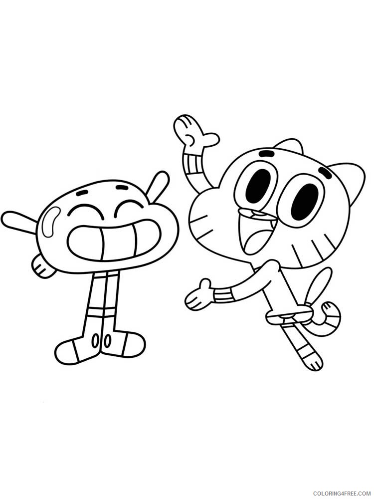 The Amazing World of Gumball Coloring Pages TV Film Printable 2020 08536 Coloring4free