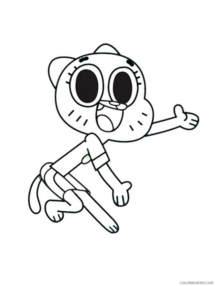 The Amazing World of Gumball Coloring Pages TV Film Printable 2020 08538 Coloring4free