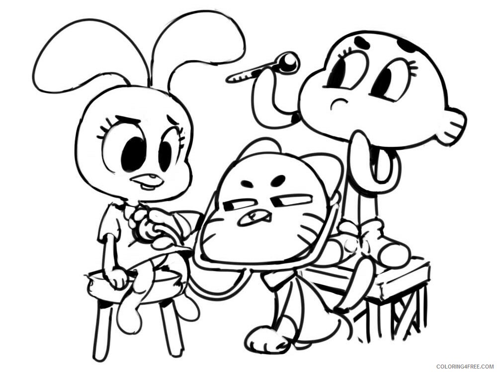 The Amazing World of Gumball Coloring Pages TV Film Printable 2020 08540 Coloring4free