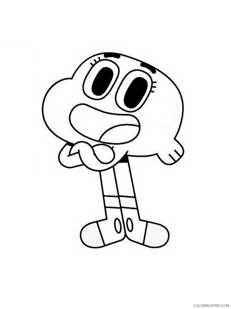The Amazing World of Gumball Coloring Pages TV Film Printable 2020 08545 Coloring4free