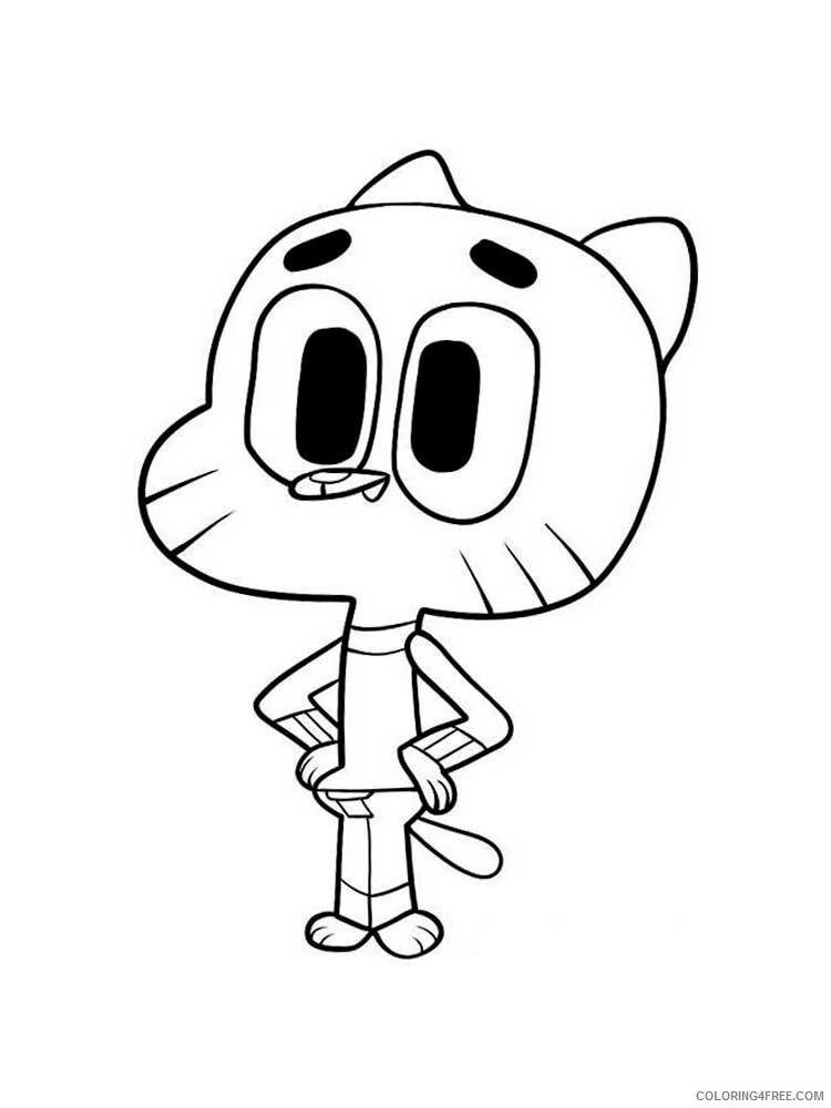 The Amazing World of Gumball Coloring Pages TV Film Printable 2020 08546 Coloring4free