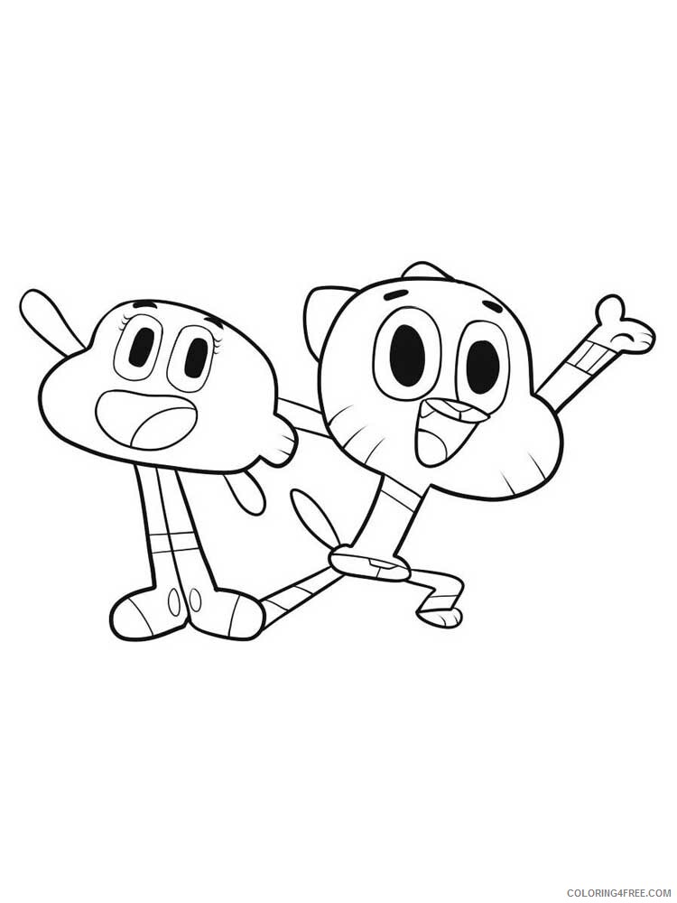 The Amazing World of Gumball Coloring Pages TV Film Printable 2020 08549 Coloring4free
