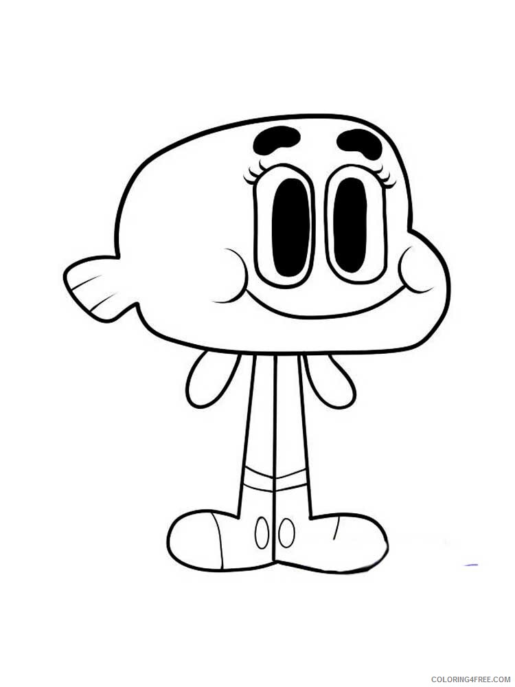 The Amazing World of Gumball Coloring Pages TV Film Printable 2020 08550 Coloring4free