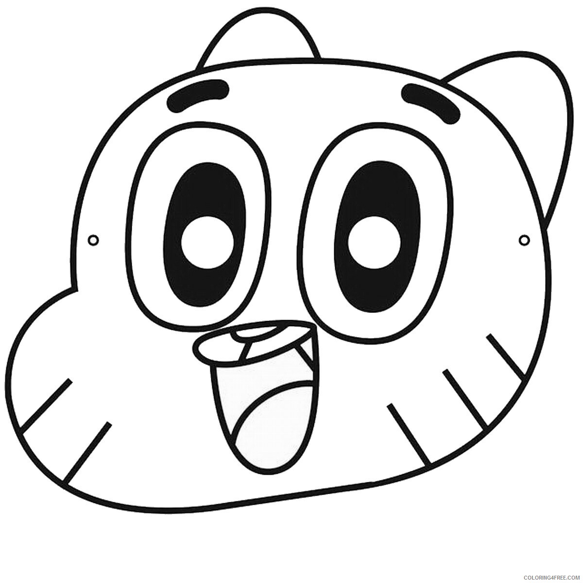 The Amazing World of Gumball Coloring Pages TV Film gumball1 Printable 2020 08525 Coloring4free