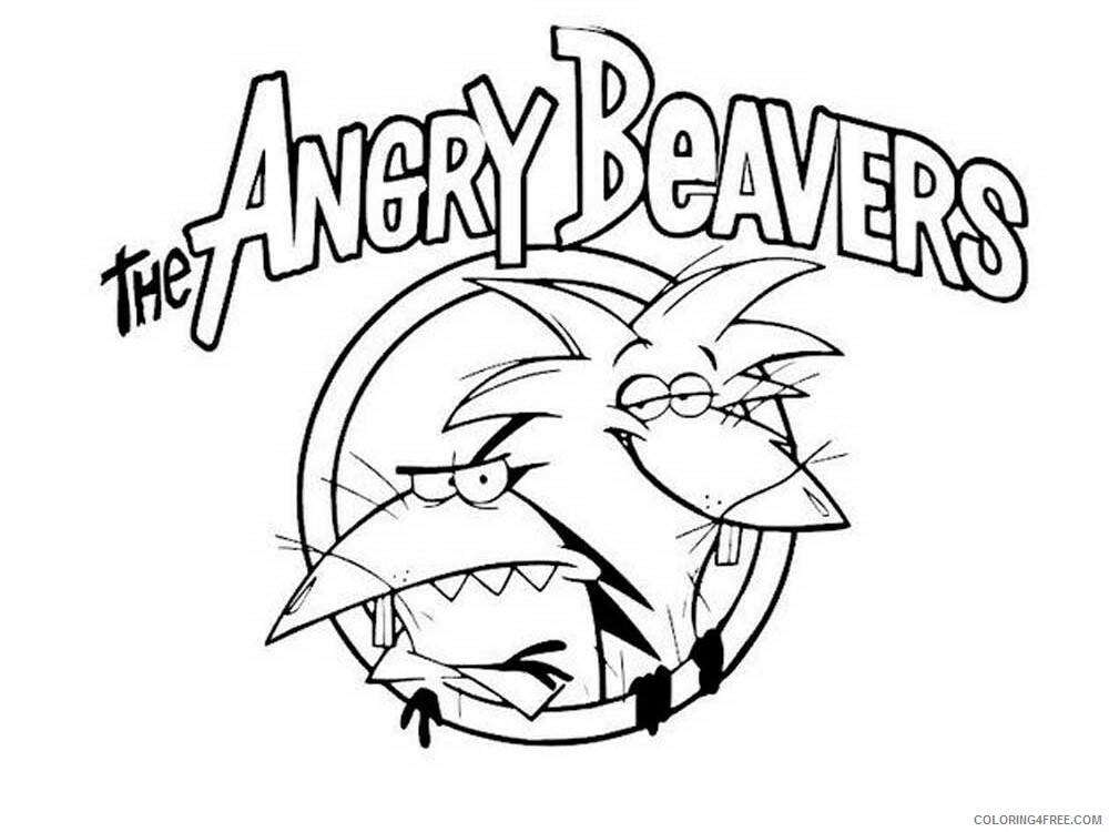 The Angry Beavers Coloring Pages TV Film The Angry Beavers 5 Printable 2020 08555 Coloring4free