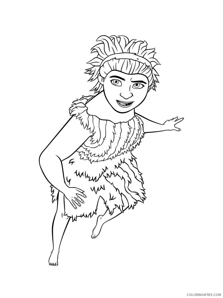 The Croods Coloring Pages TV Film The Croods 1 Printable 2020 08612 Coloring4free