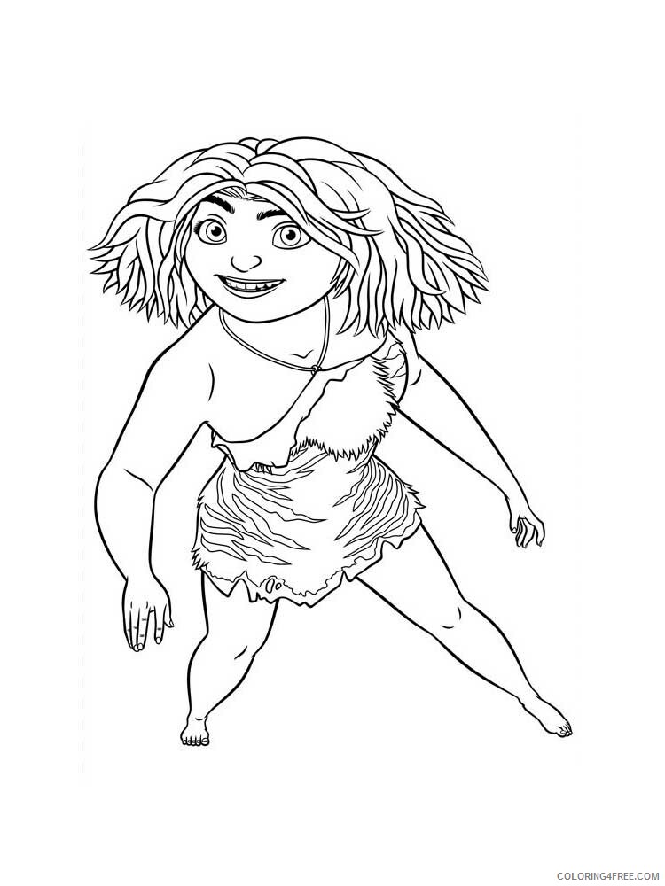 The Croods Coloring Pages TV Film The Croods 4 Printable 2020 08615 Coloring4free