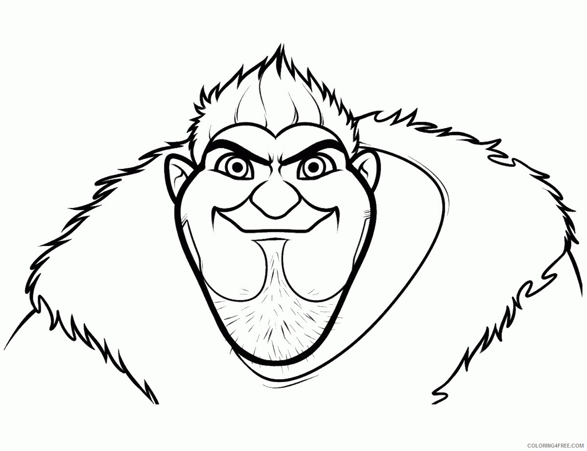 The Croods Coloring Pages TV Film croods_cl_04 Printable 2020 08566 Coloring4free