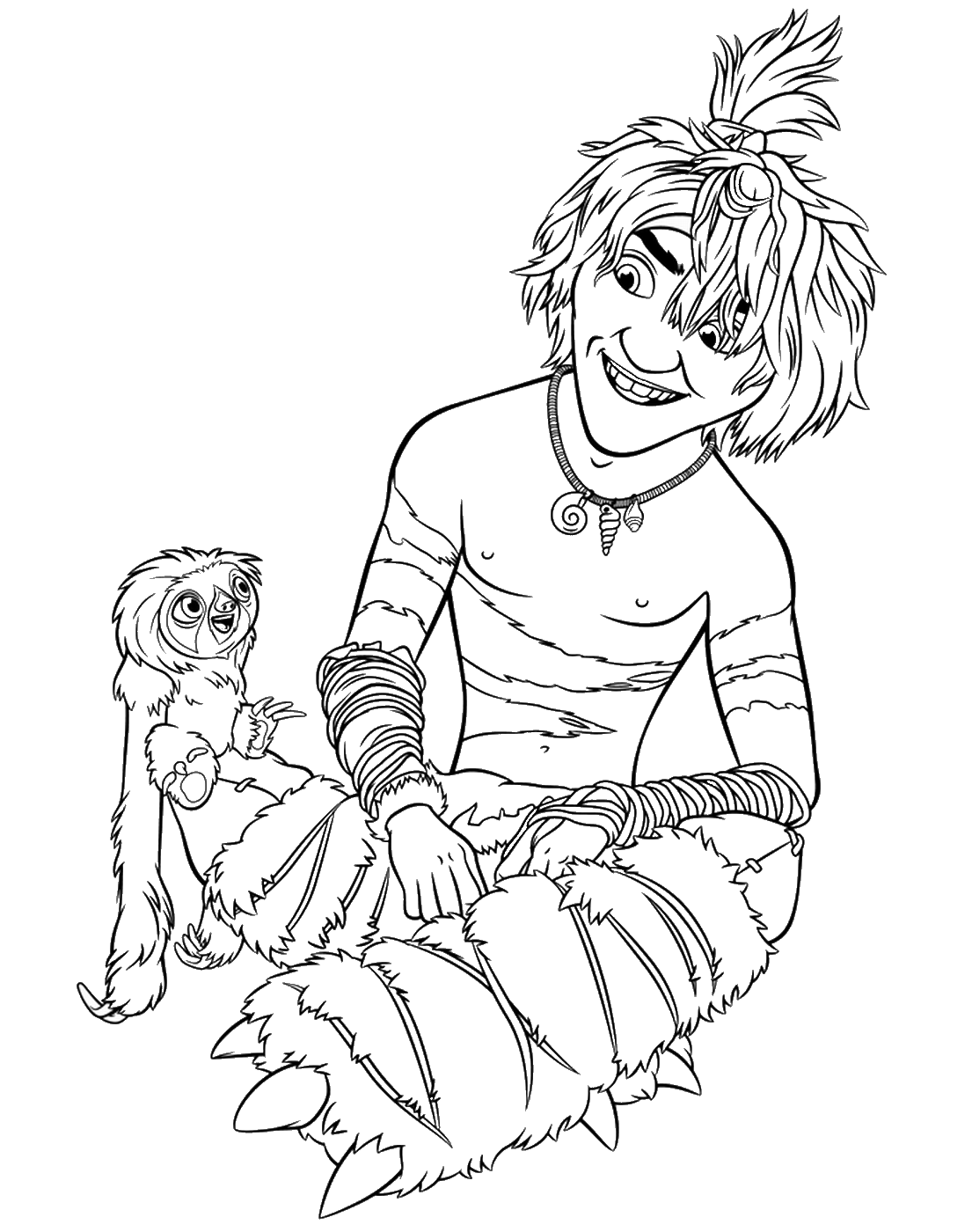 The Croods Coloring Pages TV Film croods_cl_17 Printable 2020 08588 Coloring4free