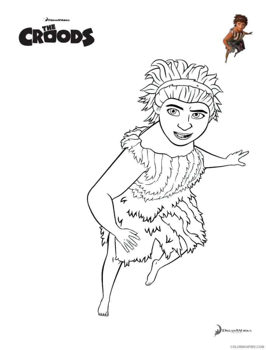 The Croods Coloring Pages TV Film croods_cl_21 Printable 2020 08596 Coloring4free