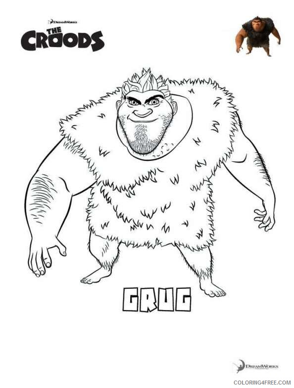 The Croods Coloring Pages TV Film die croods 9OQSf Printable 2020 08601 Coloring4free