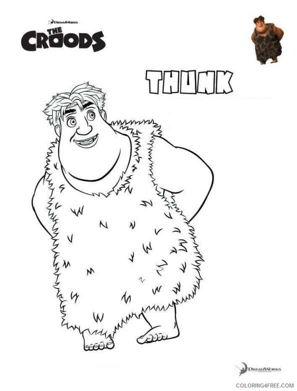 The Croods Coloring Pages TV Film die croods UIw8v Printable 2020 08610 Coloring4free