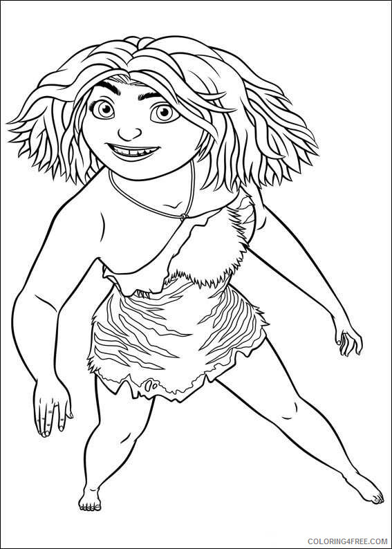 The Croods Coloring Pages TV Film die croods yeiRq Printable 2020 08611 Coloring4free