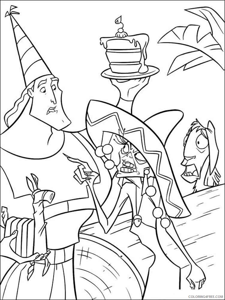 The Emperors New Groove Coloring Pages Tv Film Printable 2020 08625 Coloring4free Coloring4free Com