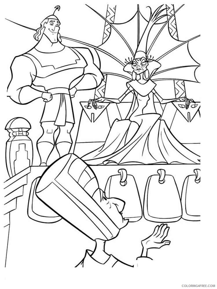 The Emperors New Groove Coloring Pages TV Film Printable 2020 08627 Coloring4free