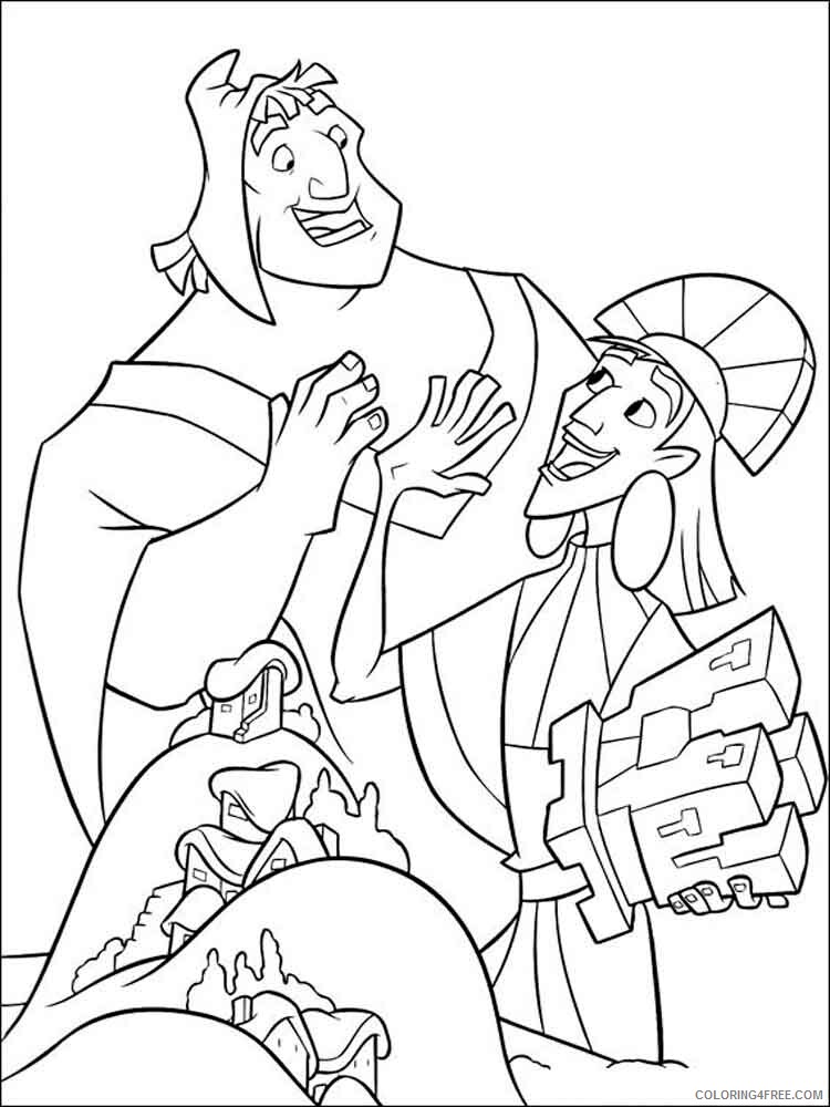 The Emperors New Groove Coloring Pages TV Film Printable 2020 08631 Coloring4free
