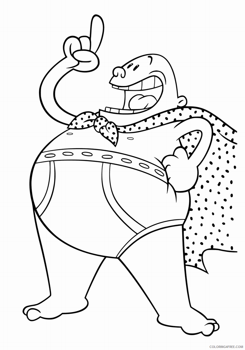 The Epic Tales of Captain Underpants Coloring Pages TV Film Color Free 2020 08668 Coloring4free