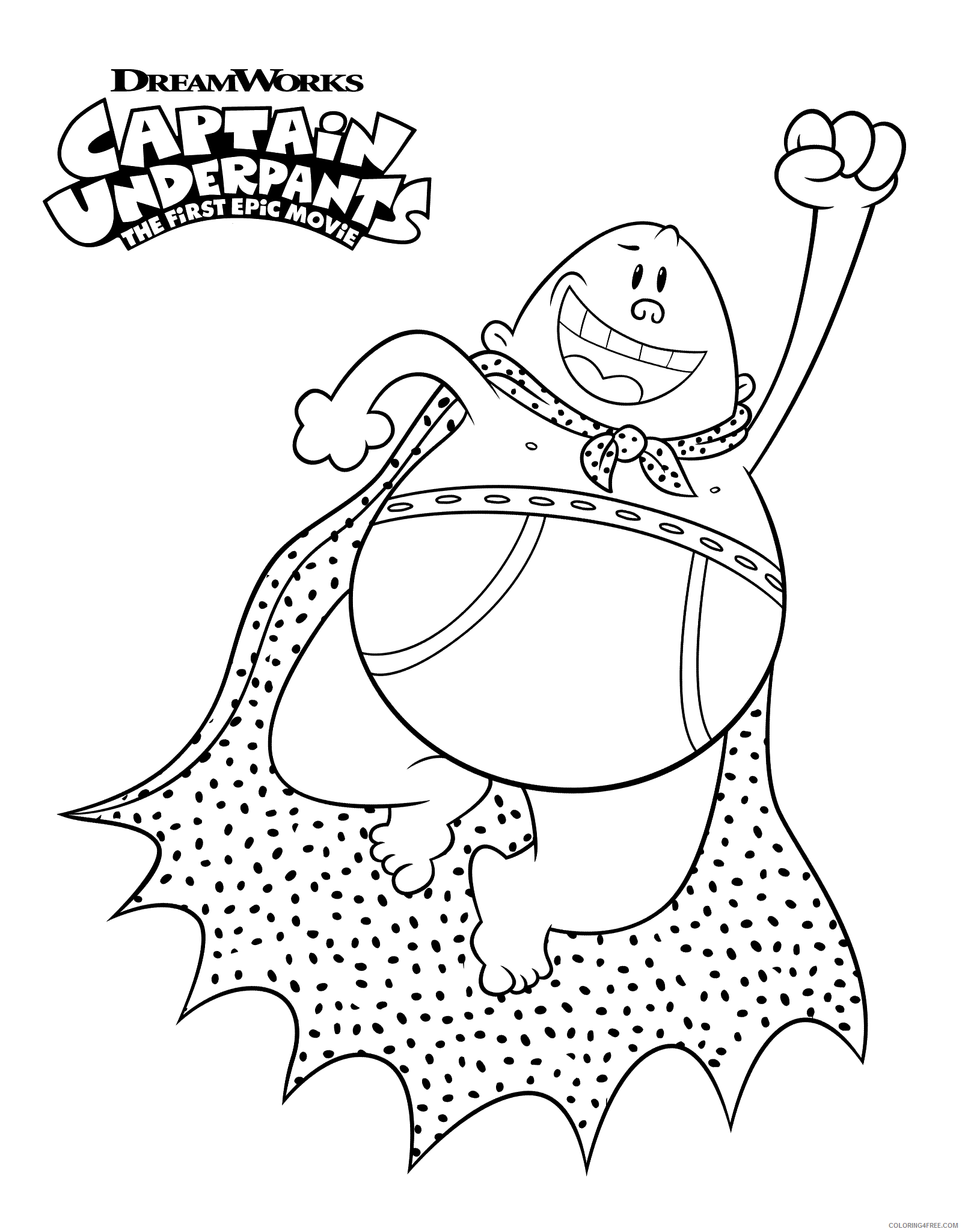 The Epic Tales of Captain Underpants Coloring Pages TV Film Free 2020 08671 Coloring4free