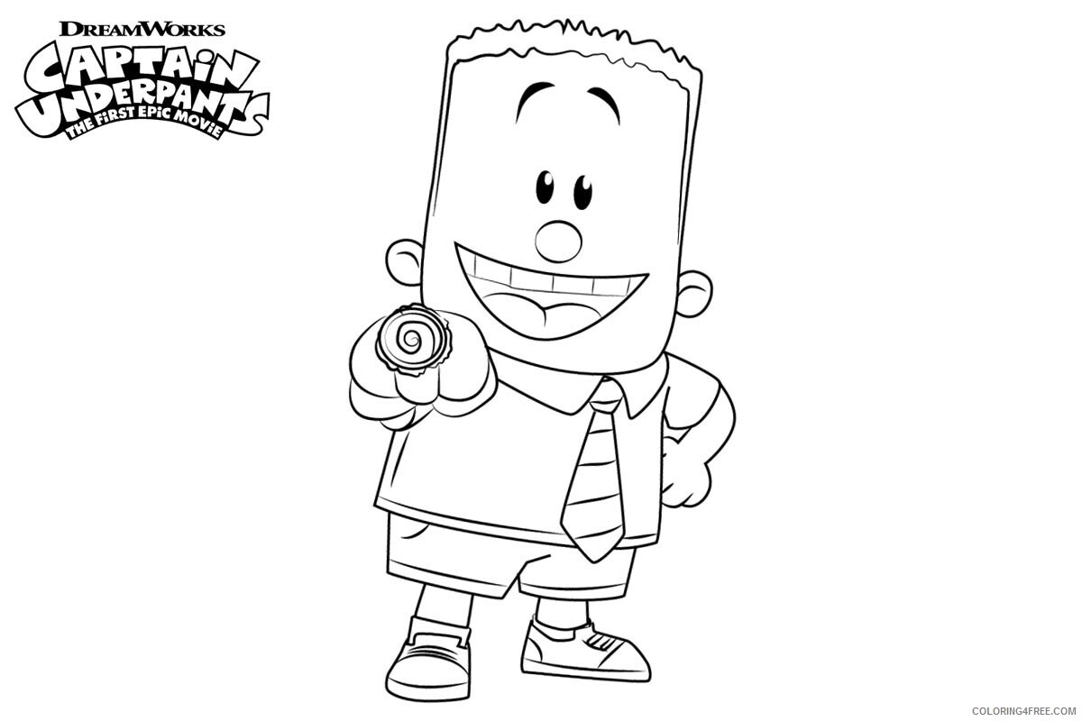 The Epic Tales of Captain Underpants Coloring Pages TV Film Print 2020 08677 Coloring4free