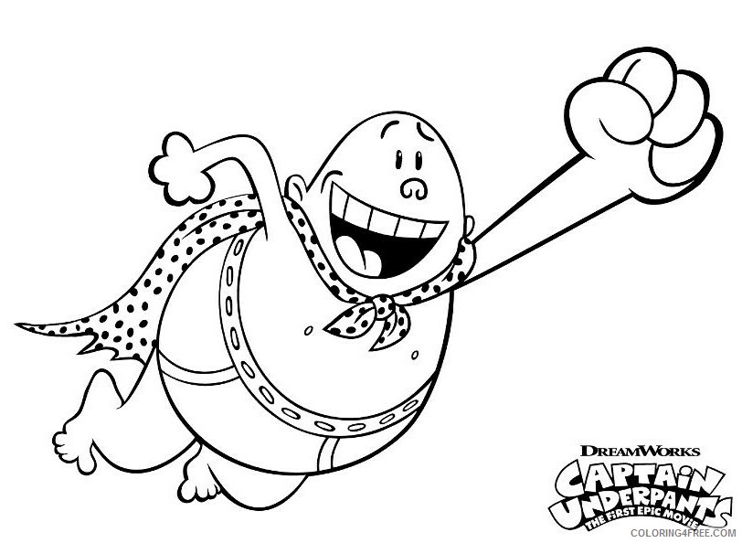 The Epic Tales of Captain Underpants Coloring Pages TV Film Printable 2020 08638 Coloring4free