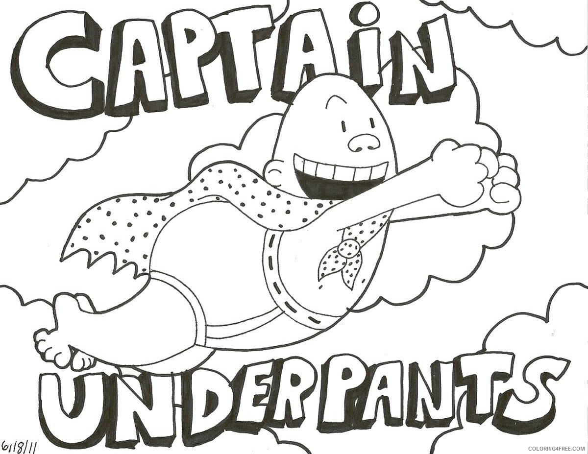 The Epic Tales of Captain Underpants Coloring Pages TV Film Printable 2020 08646 Coloring4free