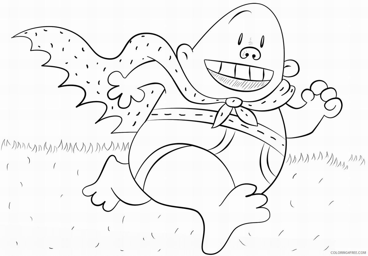 The Epic Tales of Captain Underpants Coloring Pages TV Film Printable 2020 08648 Coloring4free