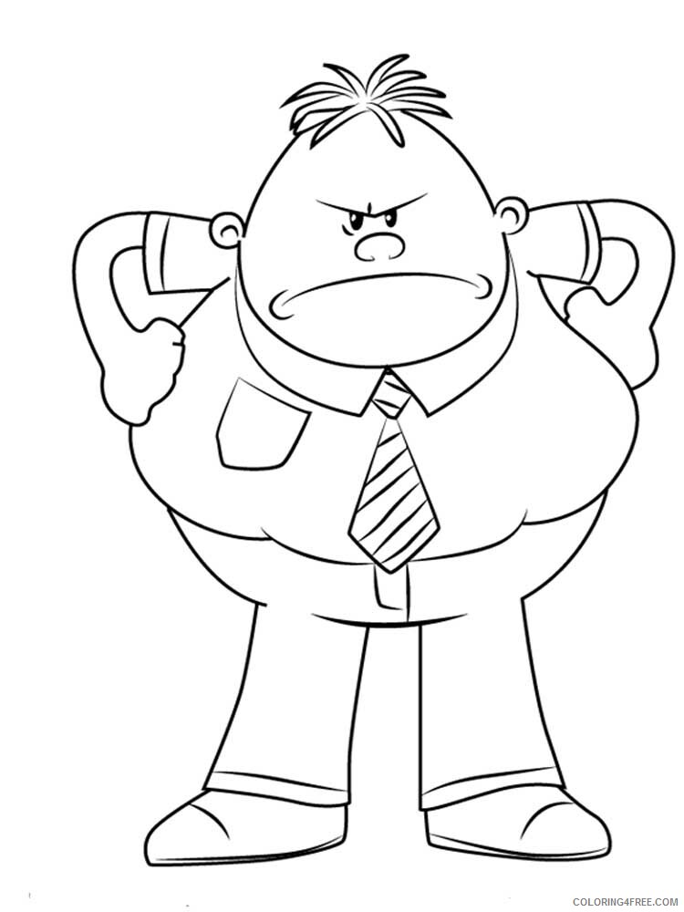 The Epic Tales of Captain Underpants Coloring Pages TV Film Printable 2020 08659 Coloring4free