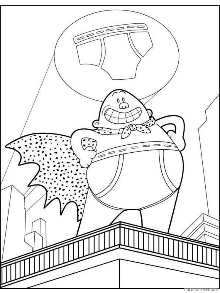 The Epic Tales of Captain Underpants Coloring Pages TV Film Printable 2020 08660 Coloring4free