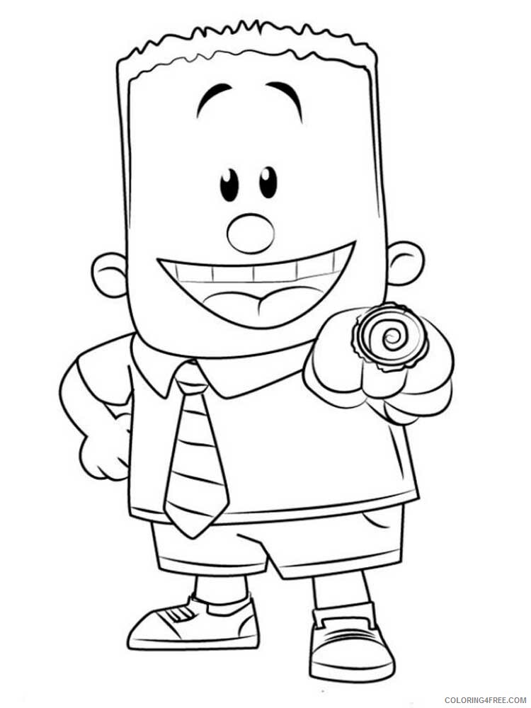 The Epic Tales of Captain Underpants Coloring Pages TV Film Printable 2020 08661 Coloring4free