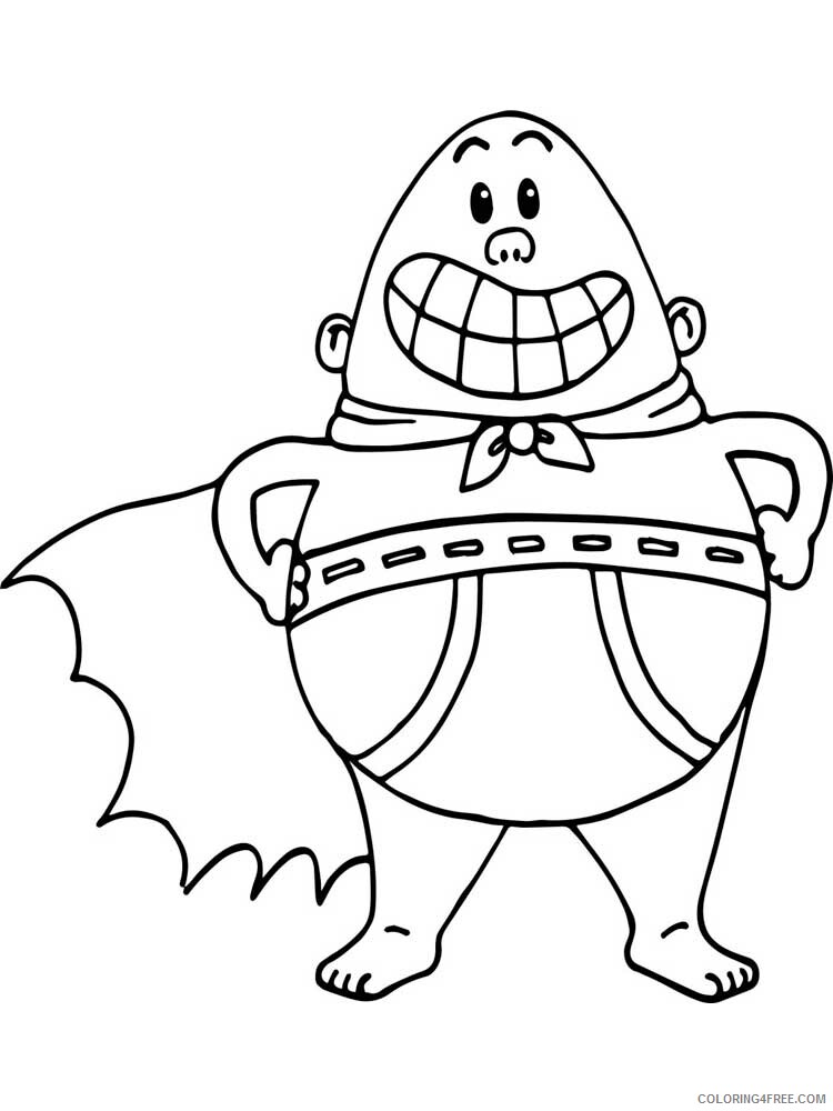 The Epic Tales of Captain Underpants Coloring Pages TV Film Printable 2020 08662 Coloring4free