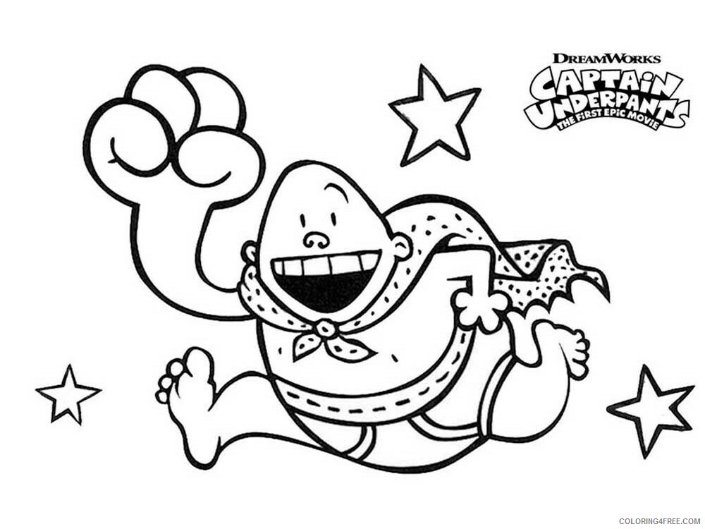 The Epic Tales of Captain Underpants Coloring Pages TV Film Printable 2020 08663 Coloring4free