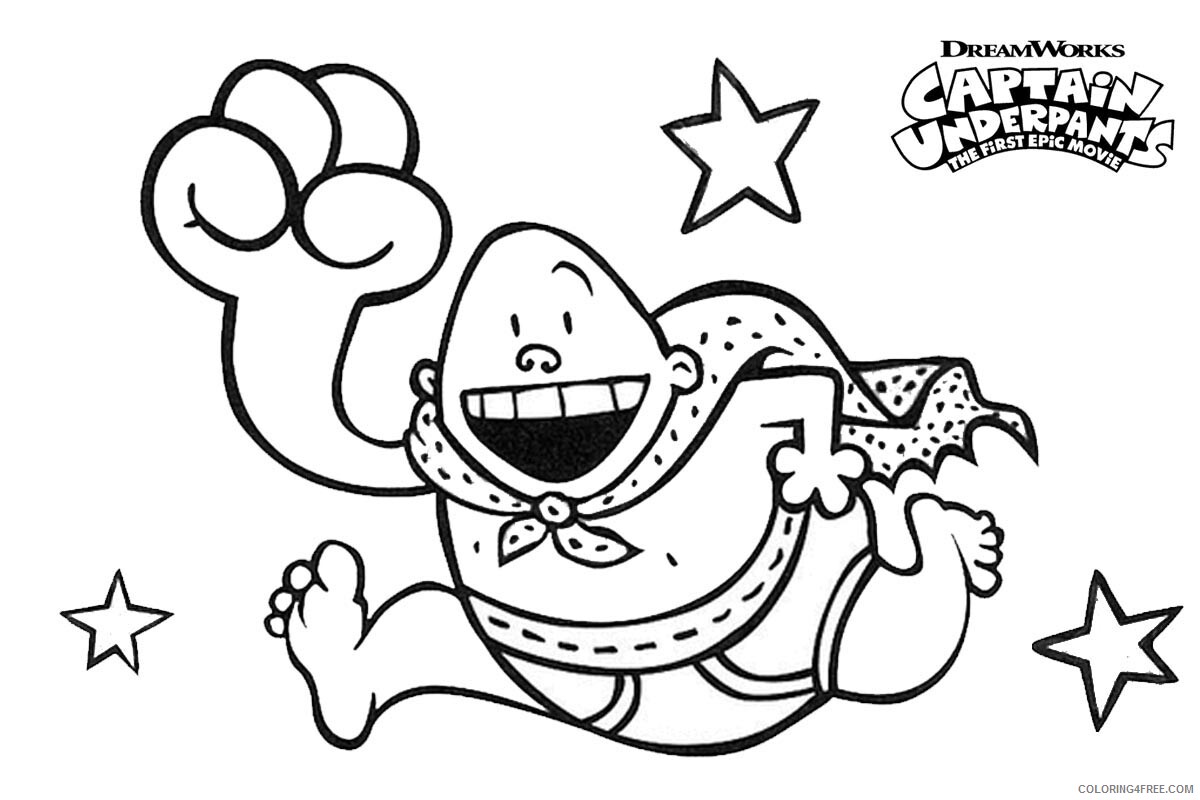 The Epic Tales of Captain Underpants Coloring Pages TV Film Printable 2020 08664 Coloring4free