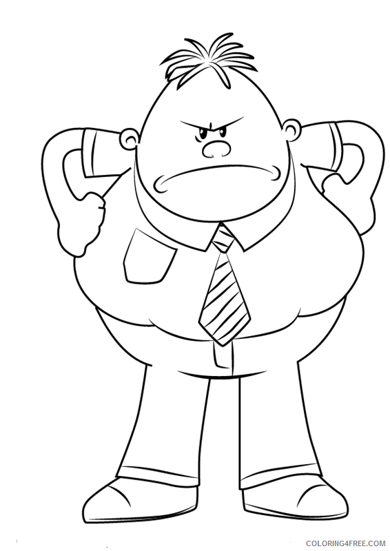 The Epic Tales of Captain Underpants Coloring Pages TV Film Printable 2020 08665 Coloring4free