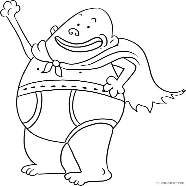 The Epic Tales of Captain Underpants Coloring Pages TV Film Printable 2020 08675 Coloring4free