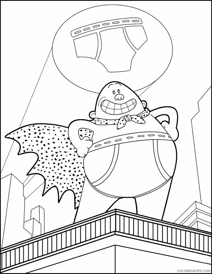 The Epic Tales of Captain Underpants Coloring Pages TV Film color 2020 08633 Coloring4free