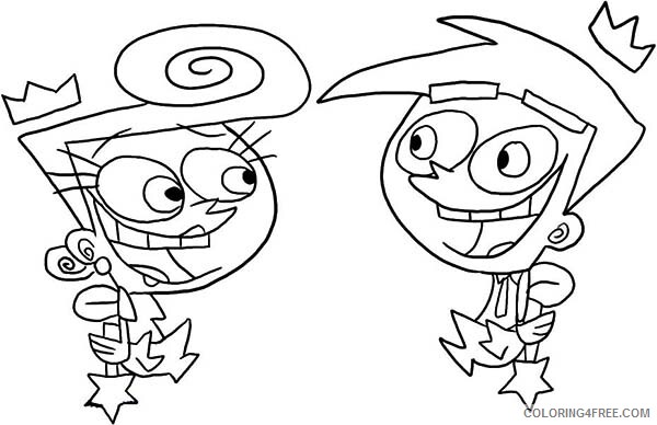 The Fairly OddParents Coloring Pages TV Film Cute Wanda and Cosmo 2020 08683 Coloring4free