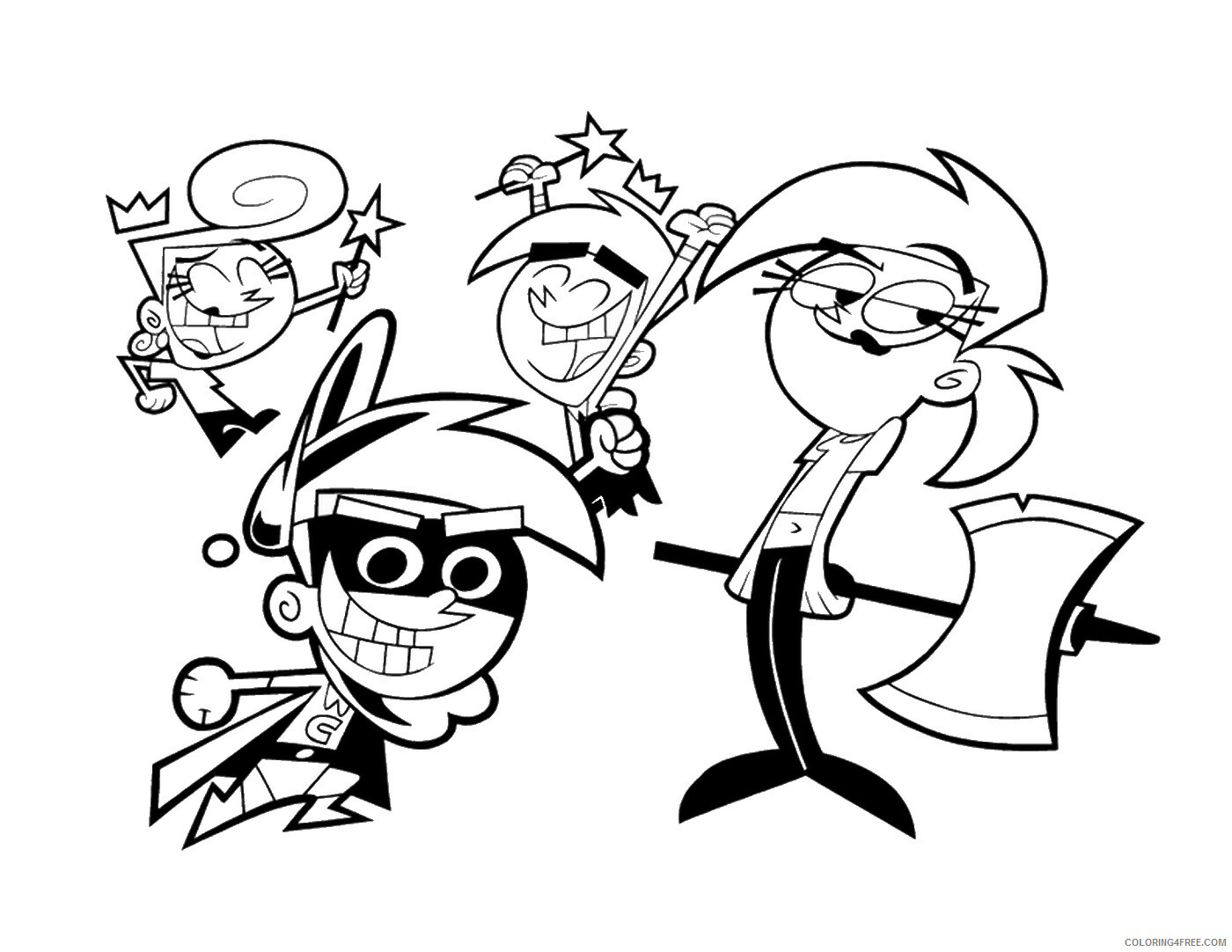 The Fairly OddParents Coloring Pages TV Film Printable 2020 08695 Coloring4free
